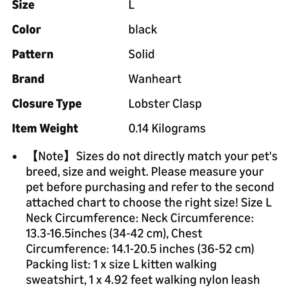 Black Dog or Cat Harness with removable Best Friend Patches